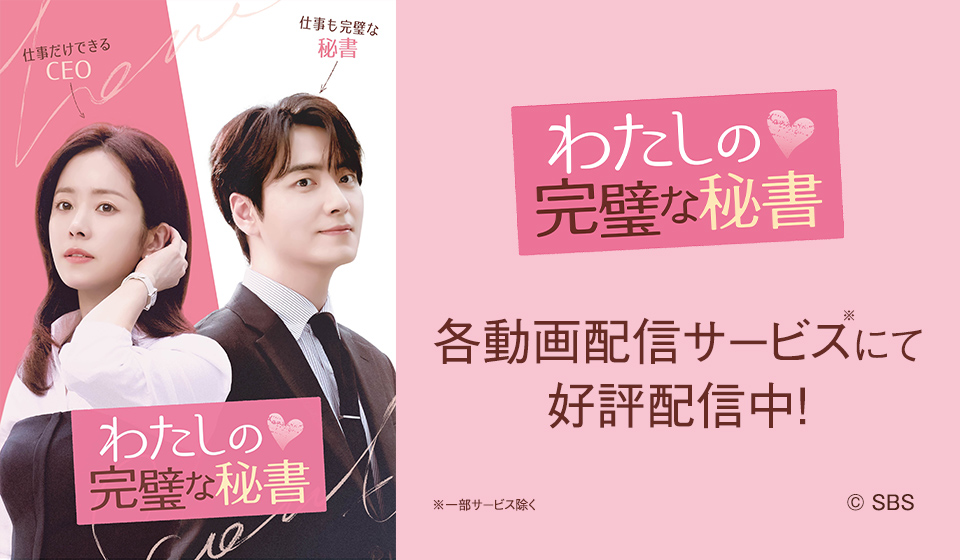 「わたしの完璧な秘書」各動画配信サービスにて見放題配信中!